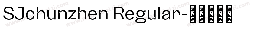 SJchunzhen Regular字体转换